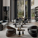 Casa Padrino Luxury Sofa Gray / Gold 260 X 100 X H. 79 Cm – Living Within Wohnzimmer Luxus