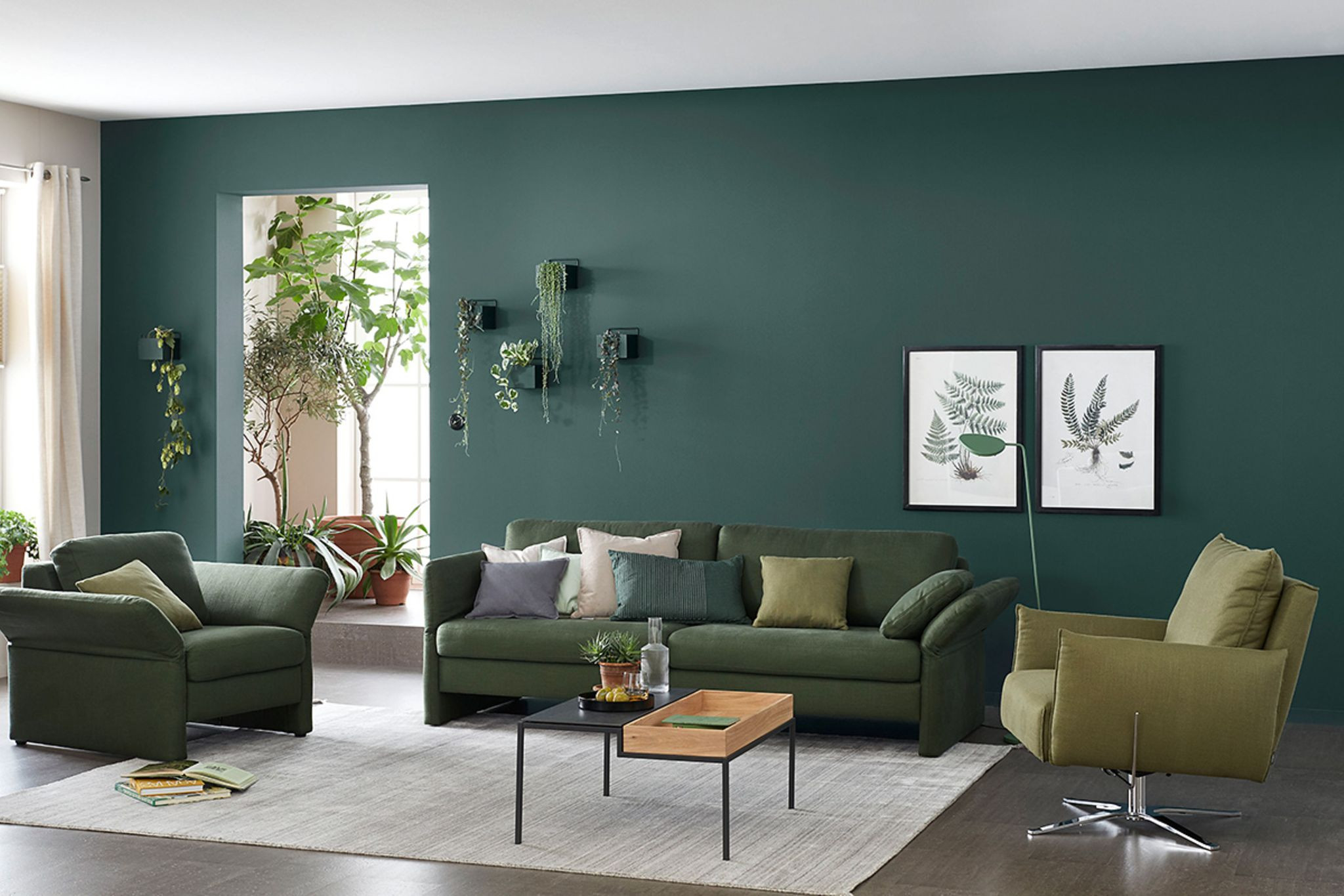 Das Wohnzimmer Streichen – Ideen &amp; Tipps - [Schöner Wohnen] inside Streichen Wandgestaltung Wohnzimmer Farbe