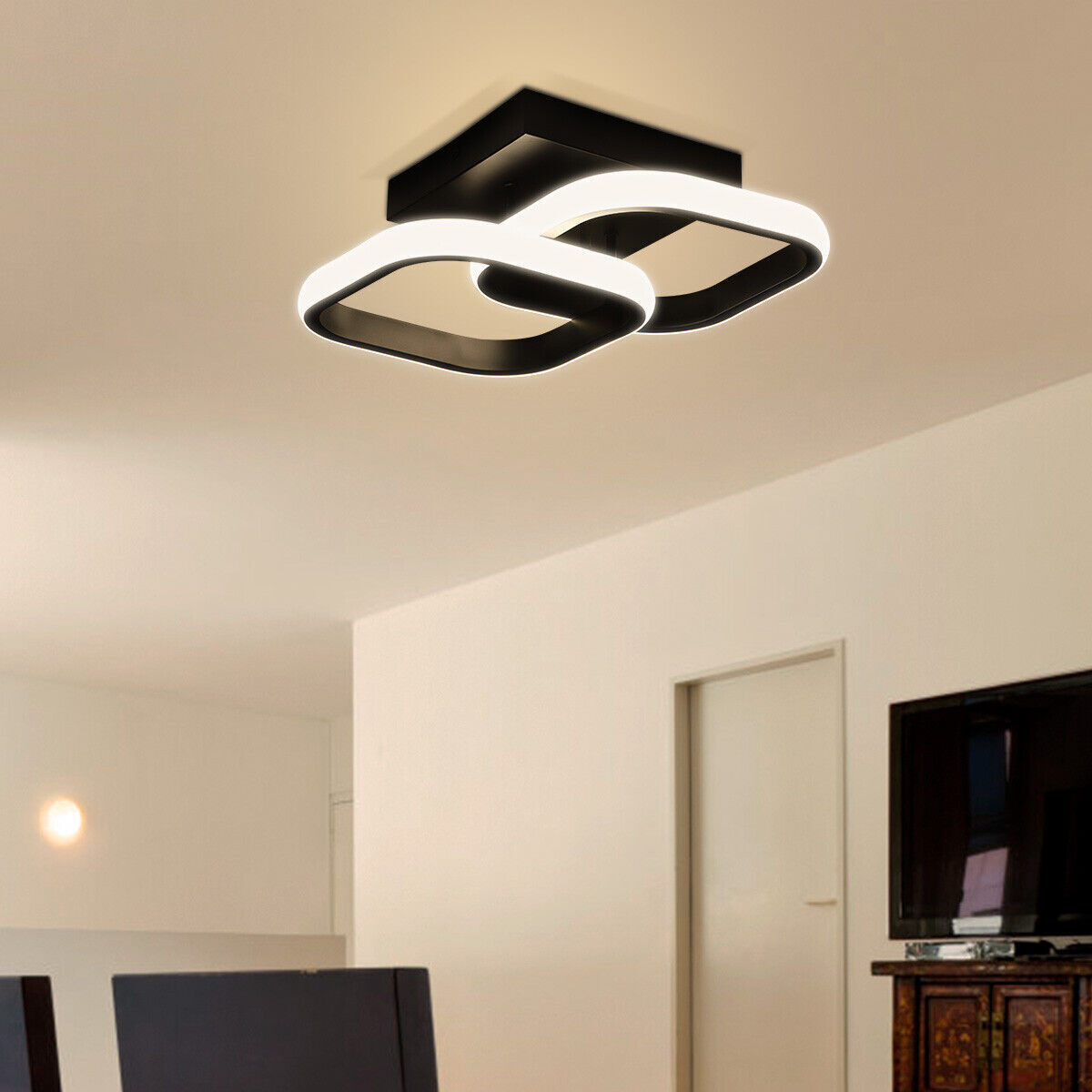 Dimmbar 3-Farbige Decken-Lampe Led Deckenleuchte Wohnzimmer Flur pertaining to Lampen Led Wohnzimmer