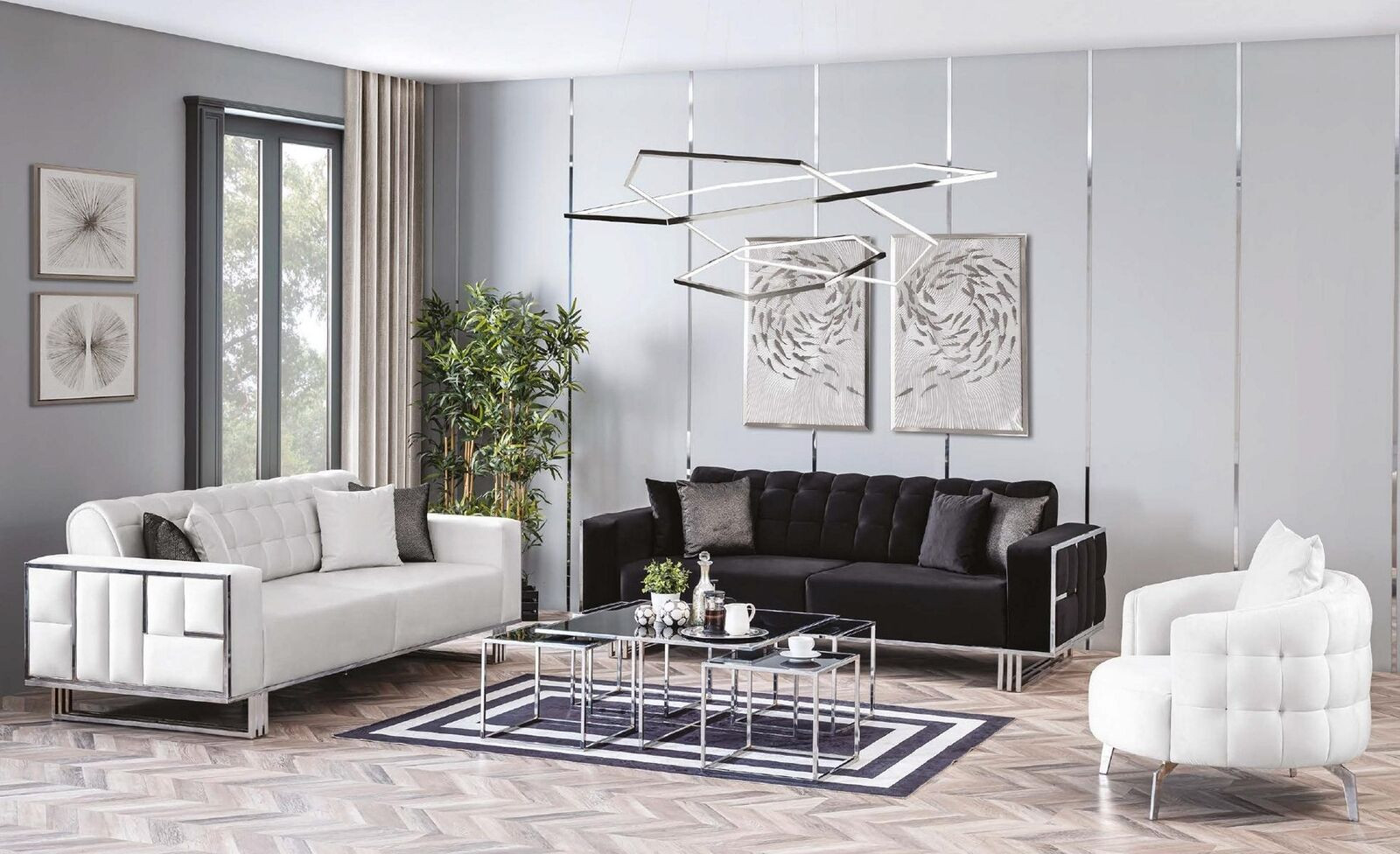 Luxus Wohnzimmer Möbel Couch Sitzgarnitur 3+2+1 &amp; Couches Günstig in Luxus Wohnzimmer Möbel