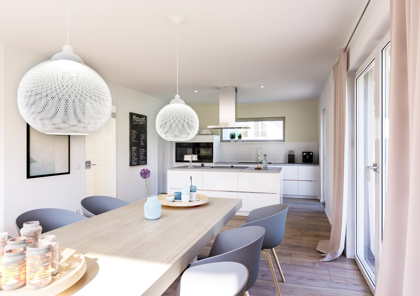Offene Küche: 3 Grundrissideen - Raum Für Das Wahre Glück pertaining to Küche Esszimmer Wohnzimmer In Einem Raum Grundriss