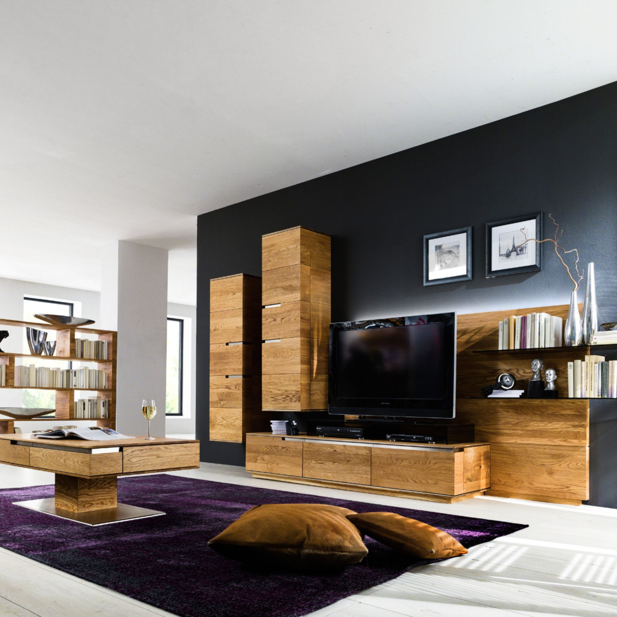 Trendiges Wohnzimmer Aus Massivholz | Wohnen, Tapeten Wohnzimmer with Wohnzimmer Ideen Holz