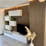 Wohnzimmer Modernisiert Mit Led Beleuchtung Und Akustikpaneelen Inside Led Beleuchtung Wohnzimmer
