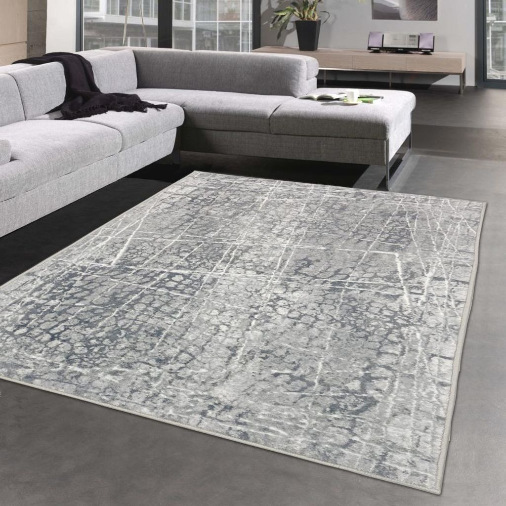 Wohnzimmer Teppich Mit Modernem Design In | Kaufland.de for Wohnzimmer Teppich Grau