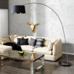 Design Bogenlampe Bango 195 Cm Schwarz Wohnzimmer Leuchte With Design Stehlampe Wohnzimmer