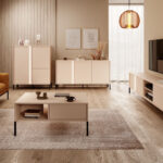 Wohnzimmer Komplett – Set B Zaghouan, 4 Teilig, Farbe: Beige For Wohnzimmer Beige Braun